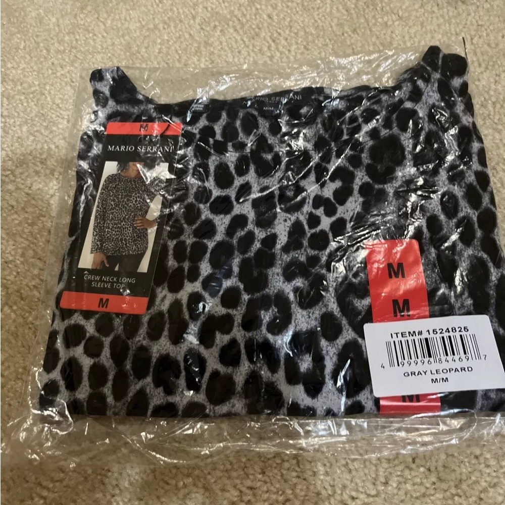 Mario Serrani Ladies' Tunic, NWT, Leopard Print, Size L